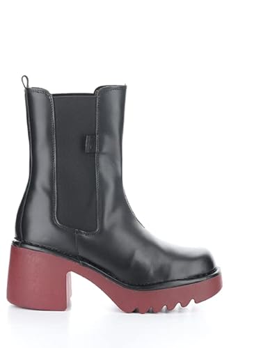 Fly London Moya25fly, Botas Estilo Chelsea Mujer, Suela de Vino Negro, 39 EU Cover