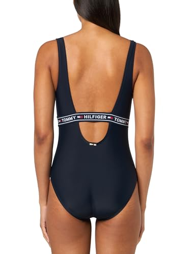Tommy Hilfiger Women's Keyhole Logo Tape One Piece Swimsuit2