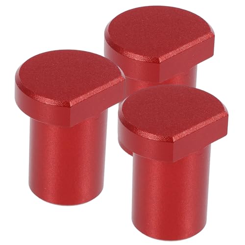 Gadpiparty 3Pcs Woodworking Bench Dogs Aluminum Alloy Planing Stopper Clamp Workbench Positioning Plug for Routing Cutting and Sanding Essential Hold Downs for DIY Projects