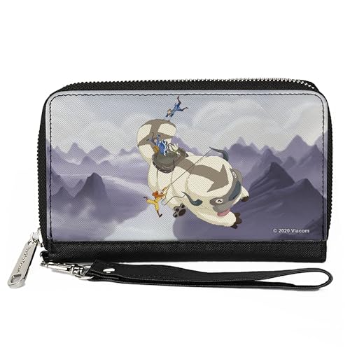 Buckle-Down Women's PU Zip Around Wallet Rectangle-Avatar: The Last Airbender, 7.5