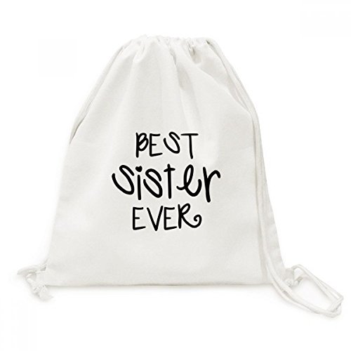 Sac cordon en toile Famille Amour design citations pour sœur et voyage