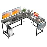 Homfio L Shaped Desk 58’’ Computer Corner Desk Gaming Desk PC Table Writing Desk Large L Study...