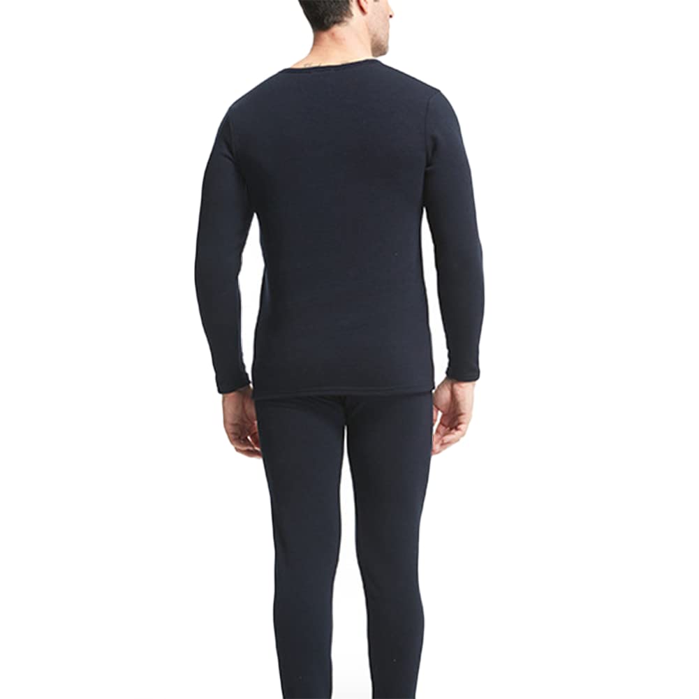 Men's Thermal Underwear Set Ultralight Top and Bottom Fly with Inner Fleece Warm Ski Winter Set