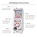 Howwide Capsule Vending Machine Toy Mini Vending Machine for Kids & Adults 25 Cents Coin Operated Gumball Prize Machine Capsule Toys Dispenser Claw Machine for Kids Game Gifts Raffle