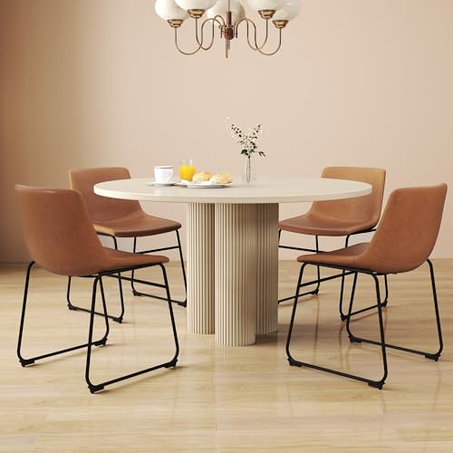 LSSBOUGHT Dining Chairs Set of 4, Mid-Century Modern Dining Room