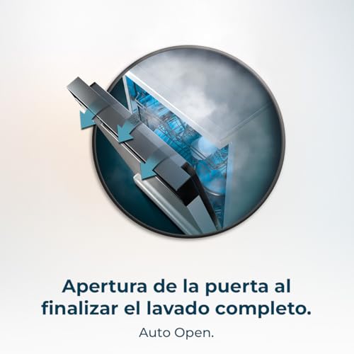 Cecotec Lavavajillas Compacto de 60cm Bolero Aguazero 6620 Dark C, 1850W, 15 Cubiertos, 8 Programas, Motor Inverter, Pantalla FullColor XXL, Smart Wash, Turbo Dry+, AutoClean, Media Carga, Delay Start - imagen 10