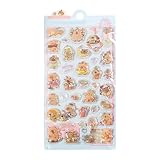 3D立体シール おしゃれ デコシール 3Dバブルステッカー カピバラデコレーションシール 剥がし再貼り可能 ハロウィン 旅行 教室景品 男児 幼児 子ども向け サイズ約9.5x20x0.5cm