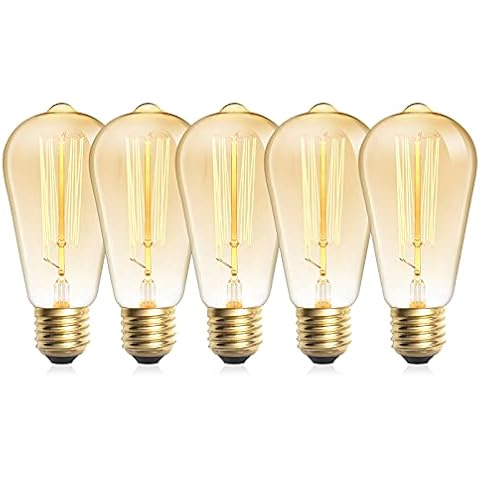 DoRight Bombilla Incandescente Vintage Edison 60W E27 ST58 Cover