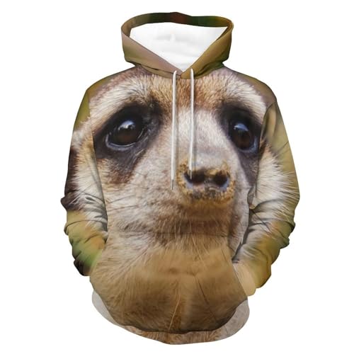 Sweats à capuche Mangouste le pull unisexe idéal contre le froid en taille S