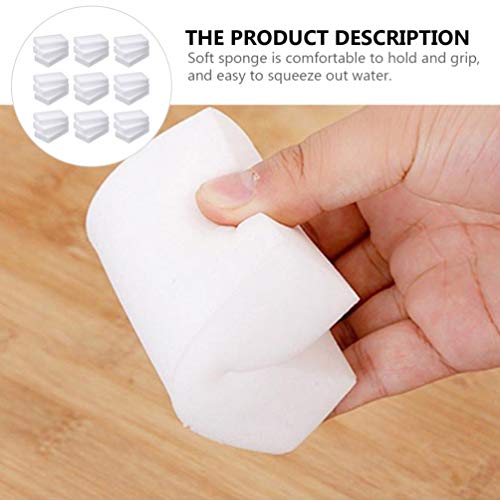 EXCEART 100Pcs Sponge Eraser Eraser Sponge Multi- Functional Scrubber Foam Cleaning Pads for Bathtub