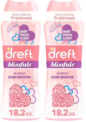 Image of Dreft Blissfuls In-Wash Scent Booster Beads, Baby Fresh Scent, 18.2 oz (Pack of 2)