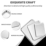 Set of 3 Baking Sheet, Stainless Steel Cookie Sheet Baking Sheet Pan, 9/12/16 Inch Cookie Tray Pans for Baking, Non Toxic & Easy Clean