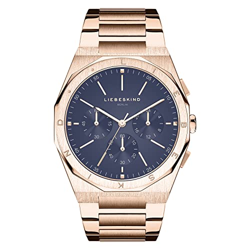 Chronographe Liebeskind Berlin montre bracelet élégante en acier pour homme et femme