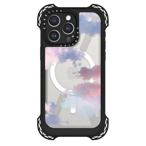 Coque iPhone 15 Pro Max antichoc CASETiFY Ultra Bounce MagSafe rigide fumée