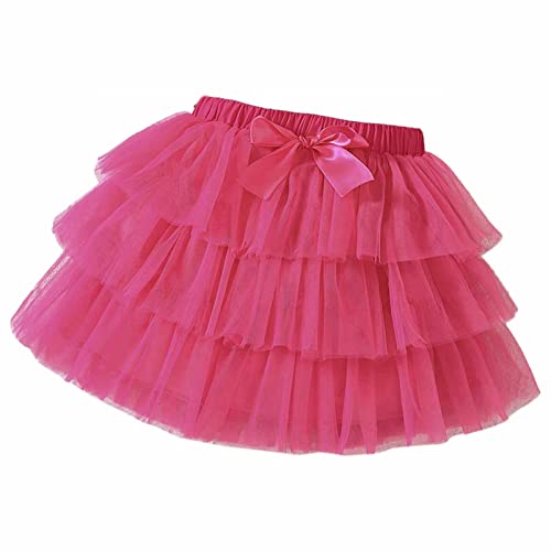 Little Girls Multi Layered Mesh Lace Dress Summer Bow Tie Casual Skirt Suitable for Baptism Dresses