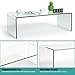 Tangkula Glass Coffee Table, 40.5