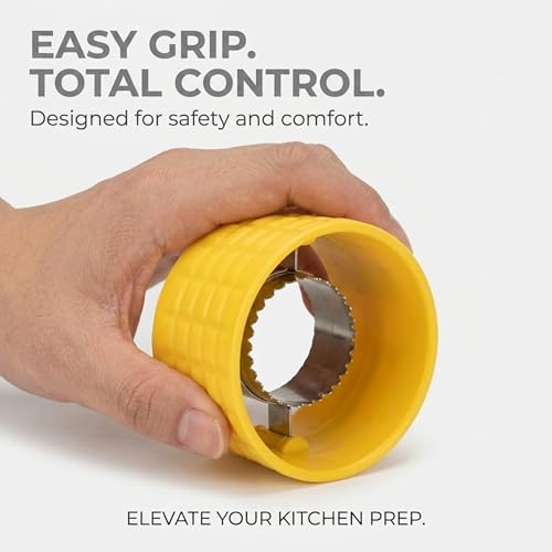 Image of Sweet Corn Stripper Tool Stainless Steel Corn Kernel Remover with Plastic Body | Corn Peeler Cutter for Kitchen | Easy Corn Cob Kernel Remover for Cooking (Multicolor, 1 Pc)