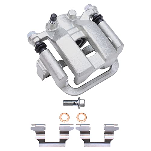 Image of Detroit Axle - Rear Right Brake Caliper for 2003-2005 Infiniti G35 350Z | 2003-2007 Murano 2004-2009 Quest Passenger Side Disc Brake Caliper w /Bracket Replacement