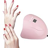 36W UV Light Nail Lamp, Portable 12 LED Nail Curing Lamp Nail Dryer, Nail Art Tools with 60s/120s Timer Setting for All Manicure Gel Nail Polish, Fingernail & Toenail Gel