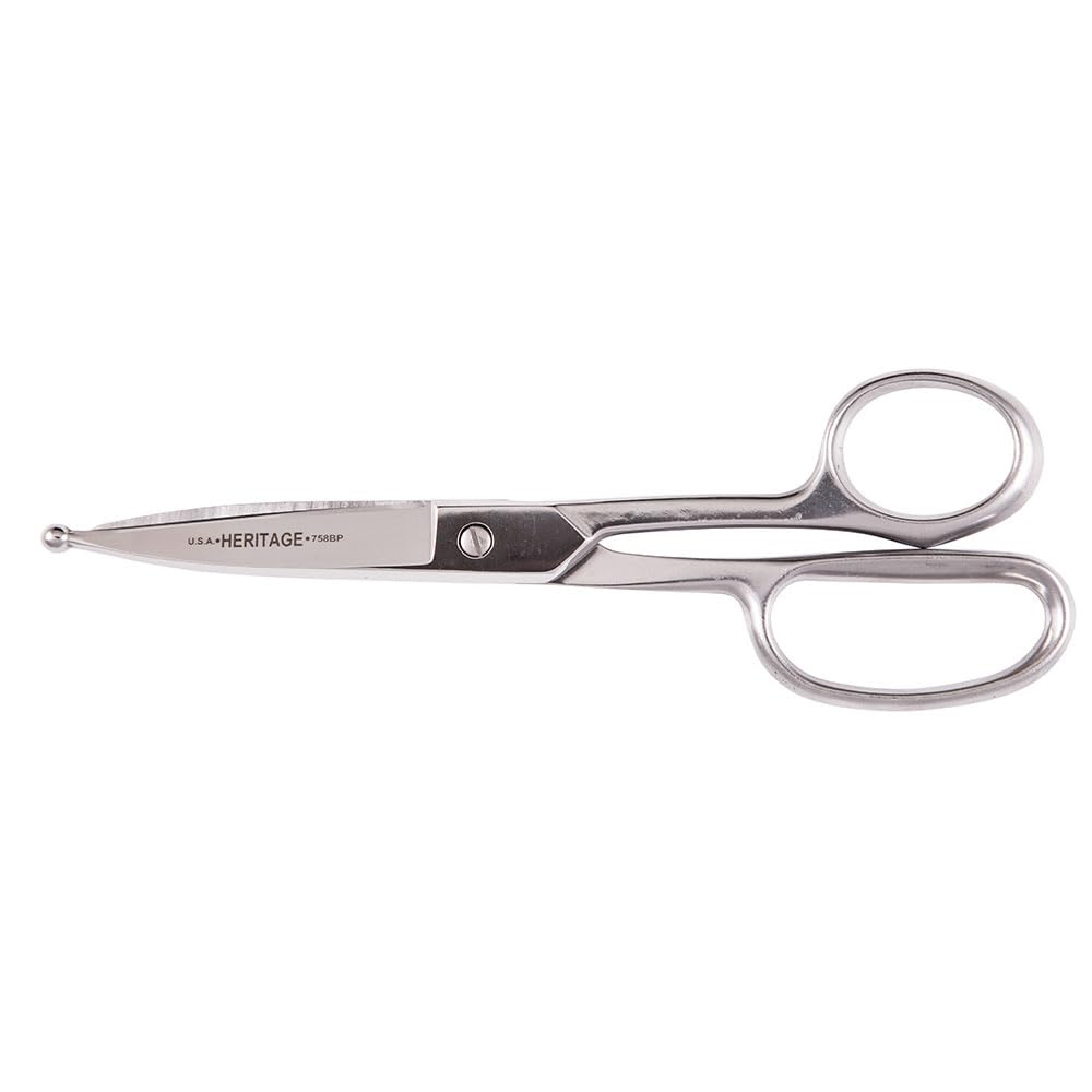 Klein Tools Straight Stainless Trimmer w/Ball Point, 8-Inch G758BP, Multi