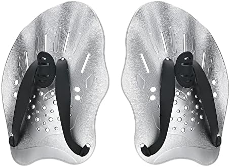 Contour Swim Paddles Hand, Swim Training Hand Paddles with Adjustable Straps, Swimming Hand Paddles for Women and Men