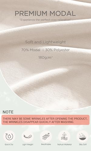 Image of ODODOS Modal Soft Lounge Shorts for Women Drawstring High Waist Casual Sleepwear Lightweight Cozy Pajama Bottom