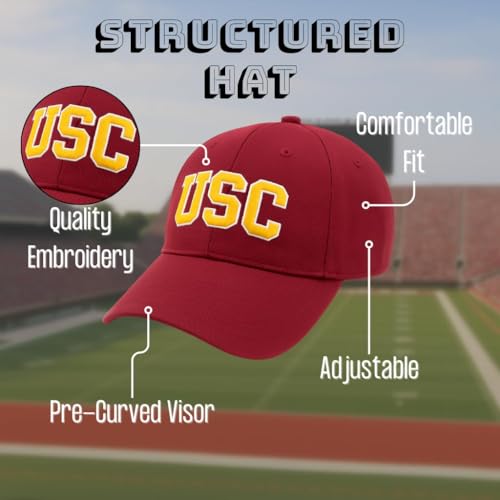 Gorra baseball bordada ajustable Universidad Southern Cal miniatura 4