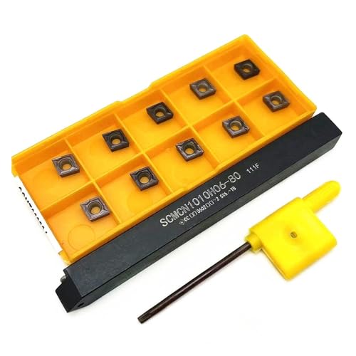 Porta Herramientas Torno SCMCN1010H06-80 con Insertos CCMT060204 VP15TF