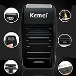 KEMEI Men's Reciprocating Cordless Razor Electric Rechargeable Razor Precision Beard Sideburn Trimmer Razors Twin Blade…