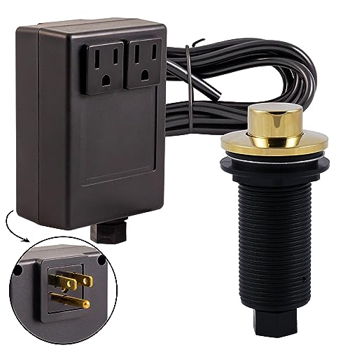 Interrupteur à air commande pneumatique Westbrass boîtier double prise