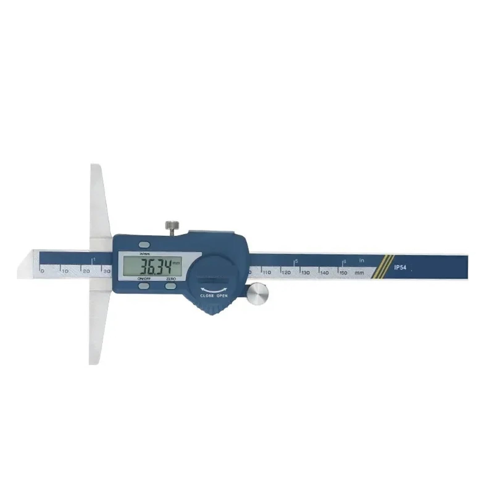 Calibrador Vernier de Profundidad, micrómetro, 150/200/300 Mm, calibrador Vernier Digital, medidor de Profundidad Digital eléctrico de Acero Inoxidable(0-200mm)