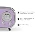 Crosley CR3039A-LN Rondo Retro Portable Rechargeable Bluetooth Speaker, Lavender