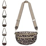 【Dimensioni Perfette】Questo marsupio alla moda (25 x 9 x 15 cm) unisce fascino Stampa leopardata e funzionalità moderne. Questo elegante marsupio da donna offre spazio sufficiente per i tuoi utensili più importanti, senza essere ingombrante