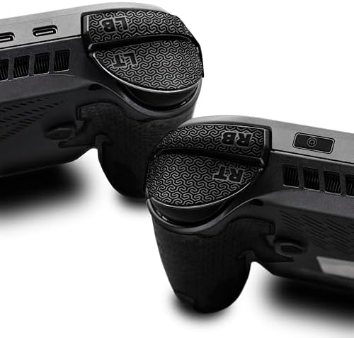 Luck&Link Controller Grip For Rog Xbox Ally/X, Textured Skin kit,Anti-Skid Sweat-Absorbent Controllers Handle Grips, Buttons,Triggers,D-pad (Ultra - Obsidian Black) - Windows - 2