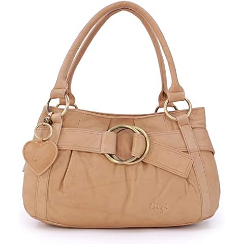 Gigi Women's Leather Top Handle Bag with Charm Cover