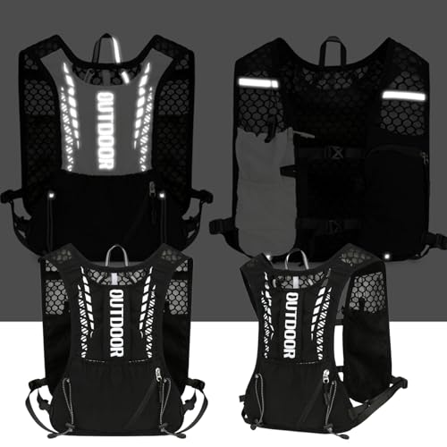 Chaleco para correr transpirable con bolsa de agua para deporte y trotar 6