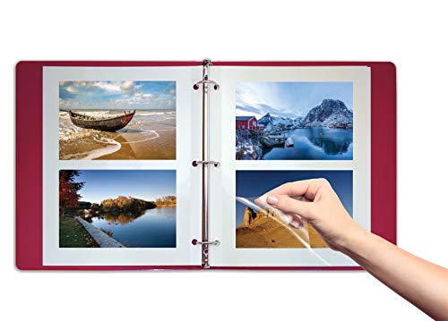 Better Office Products 100 Count Photo Mounting Sheets, 11 X 9 Inches, Double-Sided, 3-Hole Punched, Refill Photo Album Sheets, Replacement Photo Album Sheets, Box Of 100 #TOP1