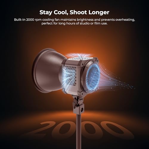 Image of Digitek DCL 400W Combo 300W Bi-Color COB LED Continuous Light with Reflector, Remote /App Control, 2700K-6500K CCT, 0-100% Dimming, 18750LM Output, CRI 95, 12 FX Modes, Bowens Mount Studio Light