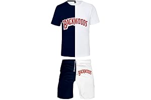 Backwoods Shirt and Shorts Casual Backwoods Tshirt and Pants Sets Tracksuits Beach...