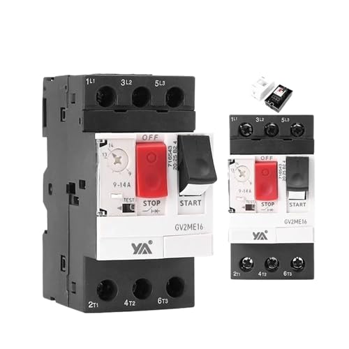 Disyuntor de motor GV2ME 3P de 0.1 a 0.16A con pulsador tipo termomagnético