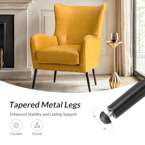 Sillón Plegable Amarillo con Piel Sintética miniatura 5