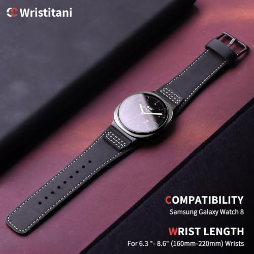Image of Wristitani Leather Strap for Samsung Galaxy Watch Ultra /9 /8 /7 /6 /5 /4