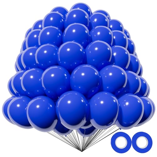 Image of 200pcs Royal Blue Balloons 5 Inch, Small Mini Latex Balloons for Party Birthday Baby Shower Anniversary Festival Arch Garland Decoration