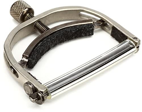 Paige™ »Original Capo P-6N« Capodastre pour Guitare Électrique – 6-Cordes – Finition: Nickel Satiné - Les Beatles, Paul McCartney, John Lennon, RIngo Starr, George Harrison Paige™ »Original Capo P-6N« Capodastre pour Guitare Électrique - 6-Cordes - Finition: Nickel Satiné