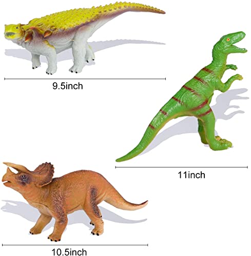 image for TEPSMIGO Jumbo Dinosaur Toys, 6PCS Big Dinosaur Set, Huge Soft Realist
