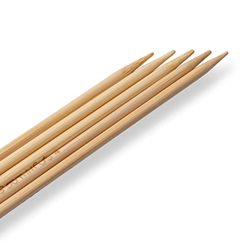 Prym - Prym 1530 Double-Pointed Bamboo (15cm, 3.50mm) Needle - 1 Unit, Natural - Image 3