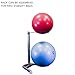 Body-Solid (GSR10B) Stability Ball Rack, Vertical Storage for Home and Commercial Gym, Grey/Black