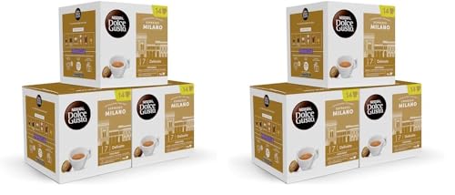 NESCAFÉ Dolce Gusto Café Espresso Milano - 3 packs 14 cápsulas - Total 42 cápsulas (Paquete de 2)