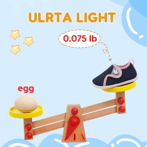 Image of FEETCITY Toddler Walking Shoes Slip On Toddler Shoes Boys Girls Kids Sports Sneakers Casual School Shoes Barefoot Shoes