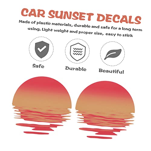 Pegatinas de atardecer para coche pack de 10 vinilos decorativos resistentes para ventanas 3